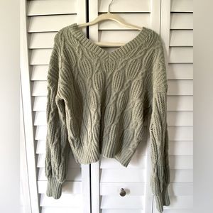 Long Sleeve Light Olive Green Color